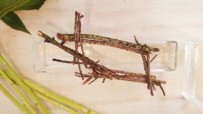 Gitternetz aus Ästen vom Kirschbaum zur Stütze von Blumen.jpg