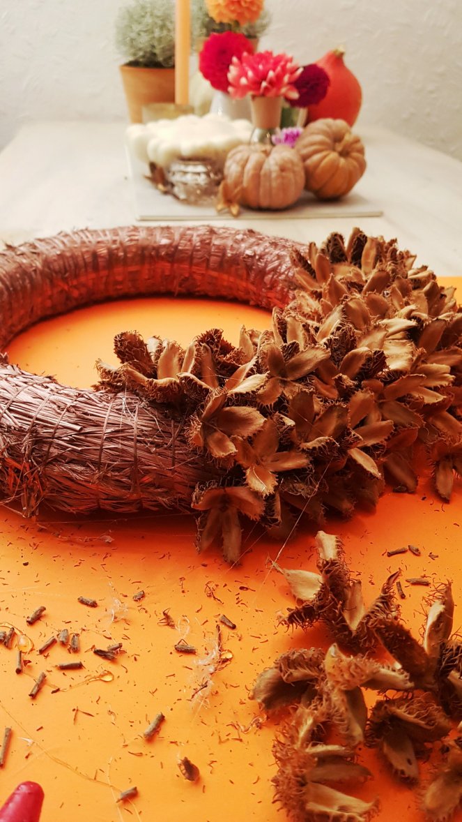 Herbstdekoration basteln mit Kindern